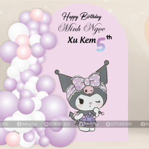 mẫu sinh nhật kuromi cho bé gái