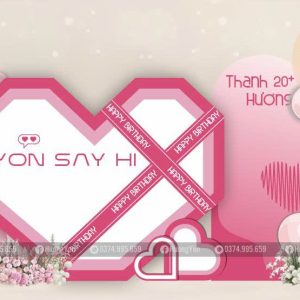 MẪU SINH NHẬT GÁI XINH TONE HỒNG