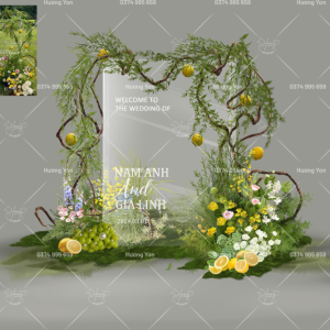 mẫu demo decor sẵn bảng welcome trong suốt thiên nhiên