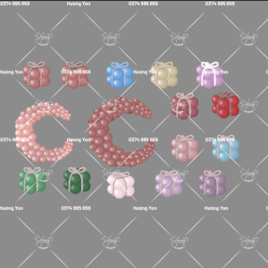 line bóng các kiểu nhiều màu sắc