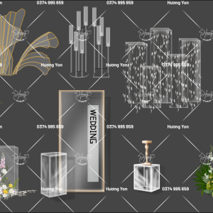 mô tả vật liệu trang trí trong suốt