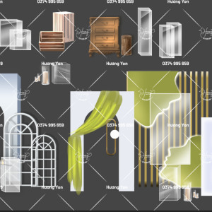 vật liệu mô tả decor phối sẵn