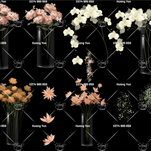 lọ cắm hoa trong suốt trang trí