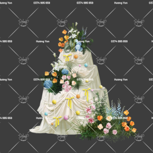 bánh decor sinh nhật vải