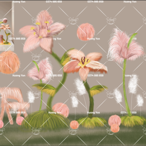 hoa nhung lông trang trí decor