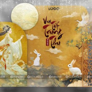 mẫu trung thu: hằng nga thỏ ngọc