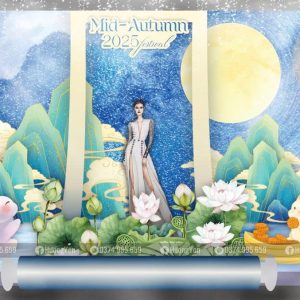 mẫu trung thu trăng treo núi