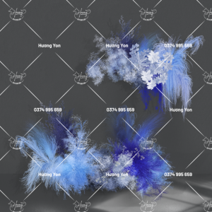 hoa phối sẵn xanh dương