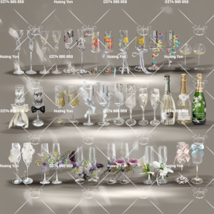 TỔNG HỢP CÁC MẪU LY RƯỢU DECOR ĐẸP