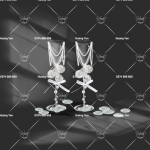 MẪU LY RƯỢU CƯỚI DECOR