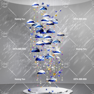 đèn chùm sứ thanh hoa
