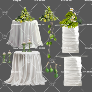 bàn trang trí chủ đề hoa quả