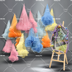 CHÙM VẢI VOAN CÁC MÀU