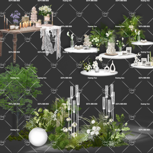 tiểu cảnh, đồ trang trí phối sẵn