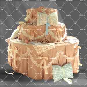 mẫu bánh kem vải chụp hình sinh nhật bé