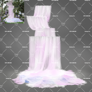 thác vải voan hồng tím demo