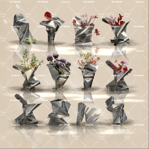 mẫu hoa cắm bàn phong cách