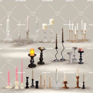 SÉT GIÁ NẾN TRANG TRÍ BÀN TIỆC ĐẸP