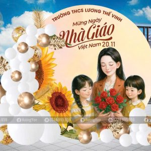 mẫu nhà giáo việt nam khung tròn