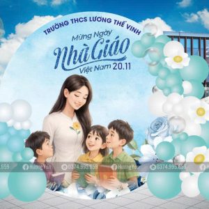 mẫu nhà giáo 20/11 khung tròn