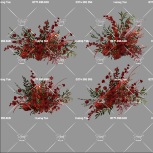 mẫu hoa đỏ sẵn