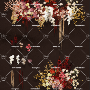 hoa mix tone màu vintage