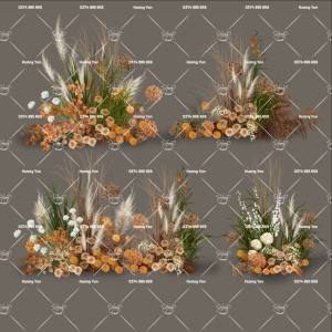 mẫu tone hoa cam bụi