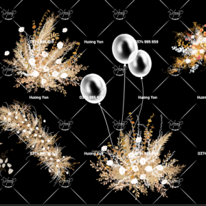 mẫu hoa vẽ tay tone be