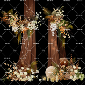 hoa vintage mix rèm