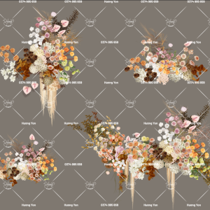 hoa vintage mix sẵn