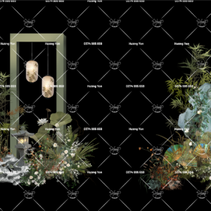 tiểu cảnh tre phối sẵn