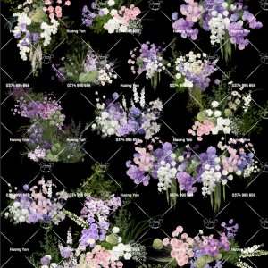 tổng hợp các mẫu hoa mix tím sẵn