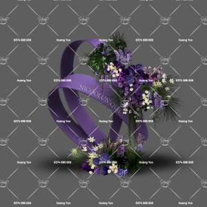 phối cảnh hoa tím