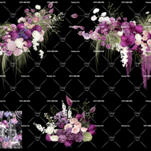 tone màu tím đậm mix sẵn