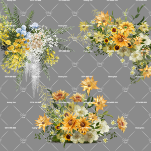 mẫu hoa vàng hướng dương