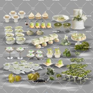 mẫu bánh bàn trà decor
