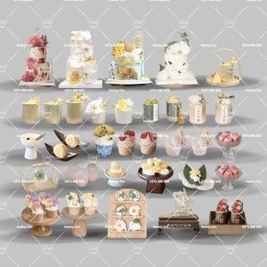 mẫu bánh cưới demo decor